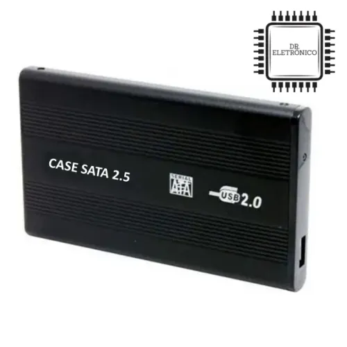 Case para HD Externo de 2,5" - Sata para UsB 2.0