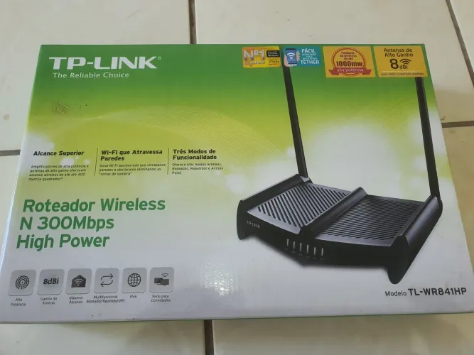 Roteador Wireless TP-Link N 300Mbps High Power