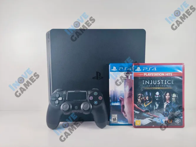 PS4 | Playstation 4 Slim 1TB Seminovo + Garantia | Aceito Cartão!!!