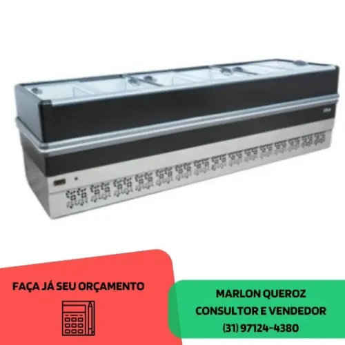 Ilha de Congelados 3M Polar Preta 220v