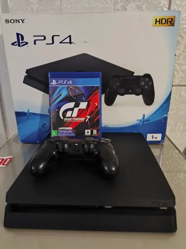 Playstation slim 1tb+jogo Gran turismo 7