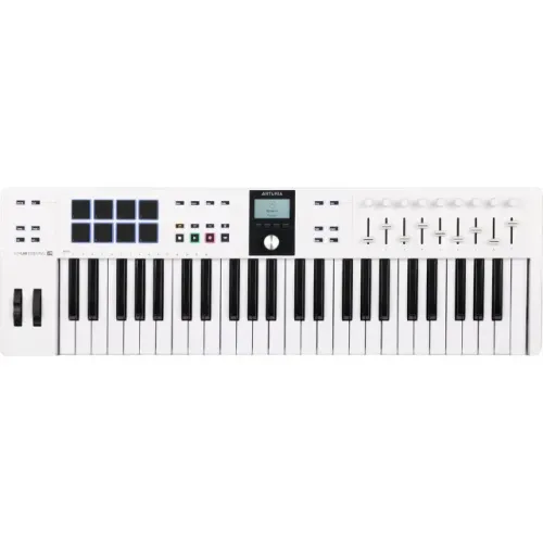 Teclado Controlador Midi USB 61 Teclas Arturia Keylab Essential MK3 Branco