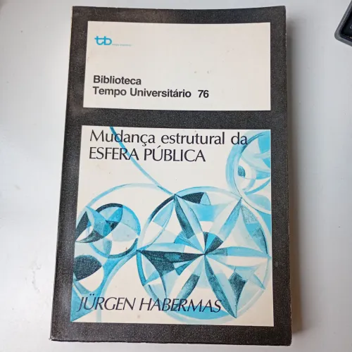 Livro Mudança estrutural da Esfera Pública 
