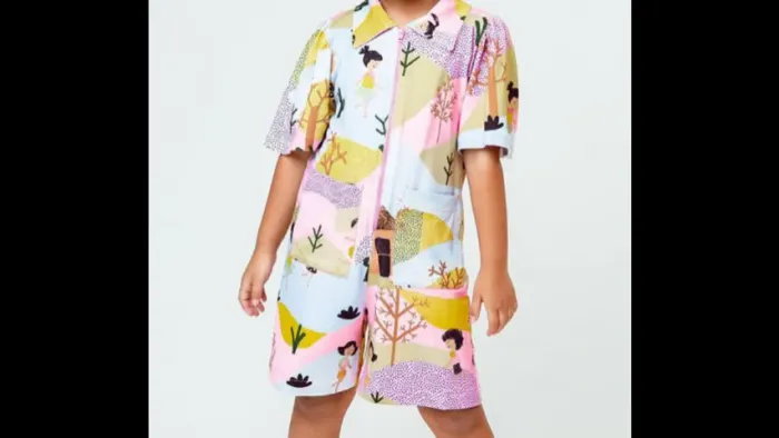Macacão da marca Juju caju infantil juvenil criança moça novo belíssimo estampado 