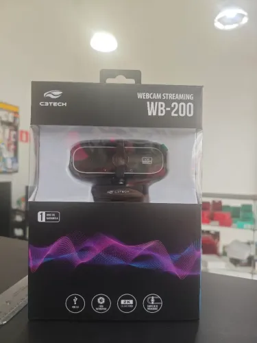 Webcam C3TECH WB-200 2K Quad HD - Streaming de alta qualidade