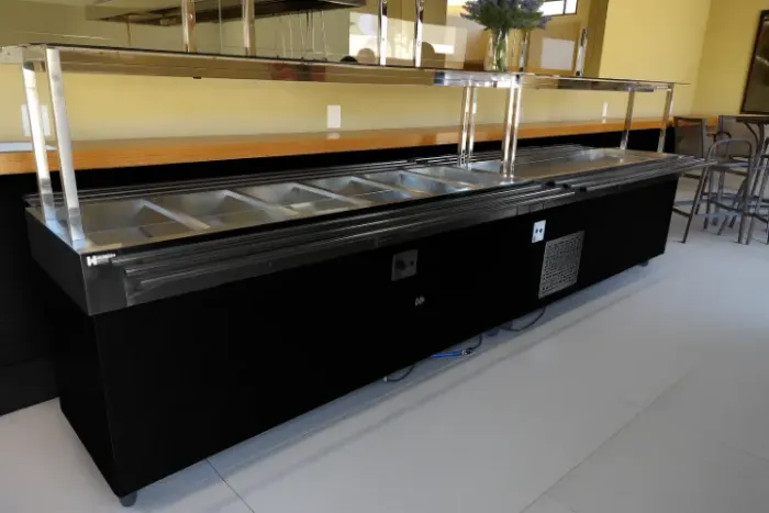 Buffet Self-Service para restaurantes e refeitórios! Moderno e resistente. quente e frio