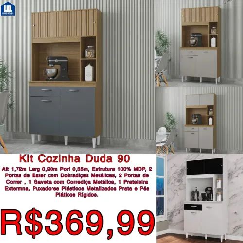 Cozinha Duda 90cm - Frete grátis alguns bairros