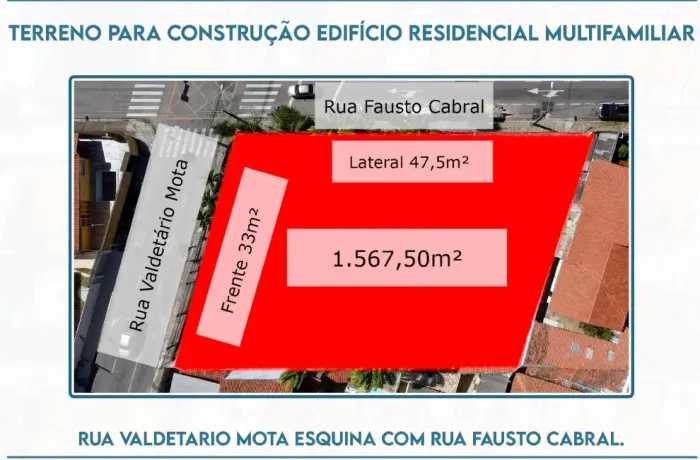 Lote/Terreno para venda possui 1567 metros quadrados em Papicu - Fortaleza - CE