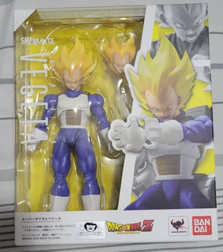 Super Vegeta SHF SH Figuarts S.H. Boneco Bandai Trunks Goku Gohan Lacrado