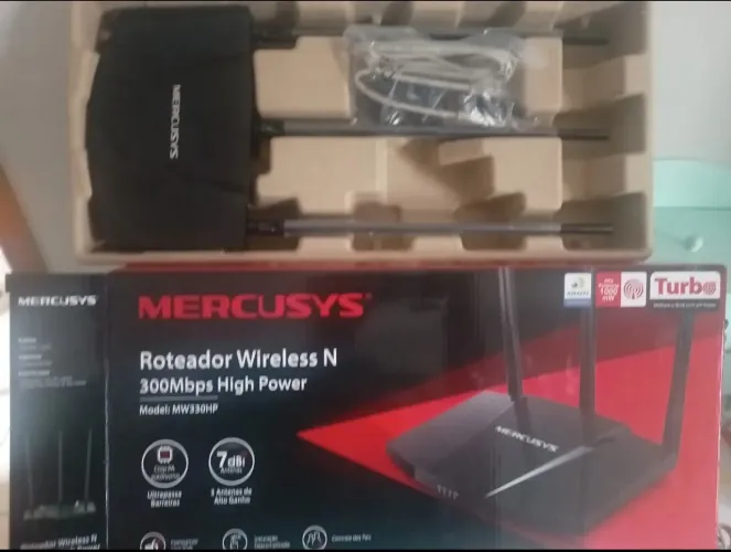Roteador Mercusys 300 Mbps Mw330hp Turbo Alta Potência 1000