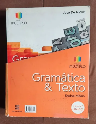 Livro didático Gramática e texto volume único 