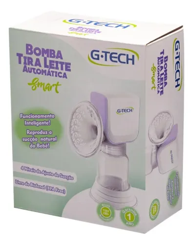 Bomba Extratora Tira Leite Materno Elétrica Smart G-tech<br>1/9<br>GTECH<br>GANHE DINHEIRO<br>B