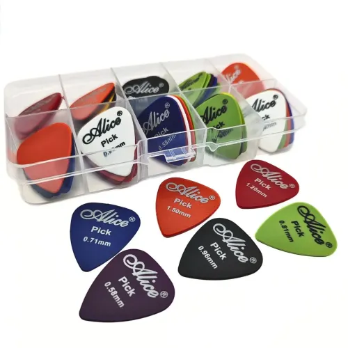 Kit de palhetas para guitarra Alice - 50 peças