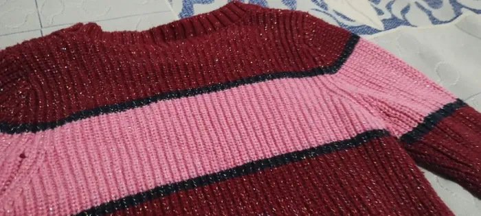 Blusa tricot infantil com glitter