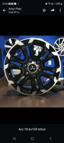 Rodas Triton aro18 novas em até 10x de R$512,00 no cartão de crédito