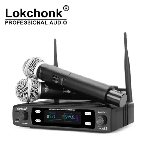 Microfone Sem Fio Lokchonk GLXD-1 - Profissional