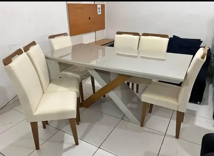 mesa de 6 lugares 100% mdf