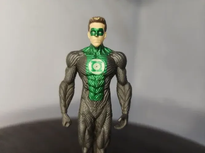 miniatura boneco lanterna verde ryan reynolds liga da justiça 12cm