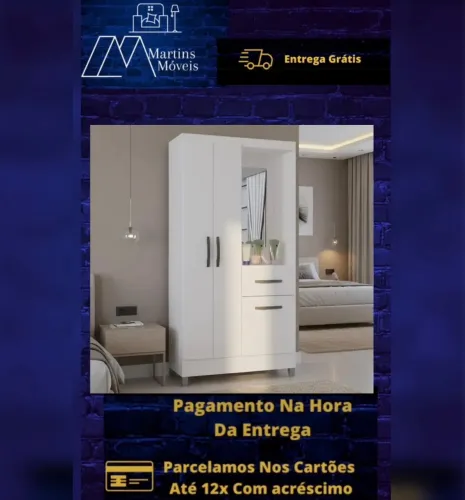 GRANDE PROMOÇÃO GUARDA ROUPA 03 PORTAS ATLAS POQUEMA ENTREGA GRATIS