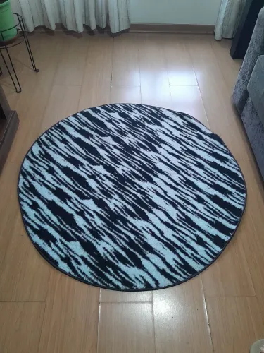 Tapete redondo estampa zebra