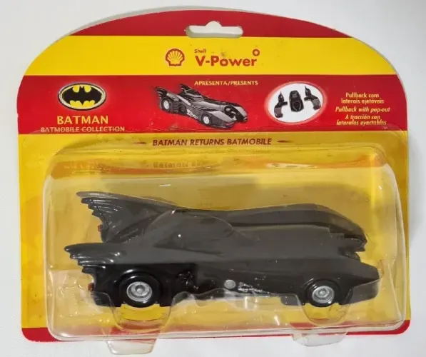 coleção de 4 batman shell miniatura carros - raridade