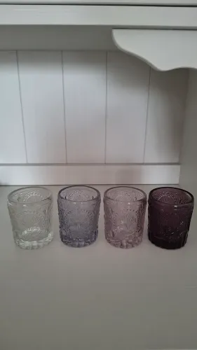 Porta-velas de Vidro Coloridos - Decoração Elegante