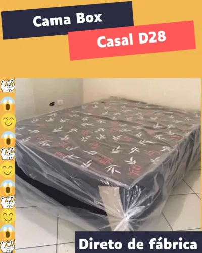 Cama Box Casal D28 - Direto de Fábrica