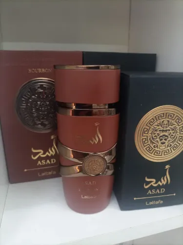 PERFUME IMPORTADO ÁRABE LATTAFA ASAD BOURBON 100 ML, GANHE UM ASAD BLACK DE 50 ML
