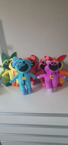 Kit 7 Pelúcias Poppy Playtime com Catnap