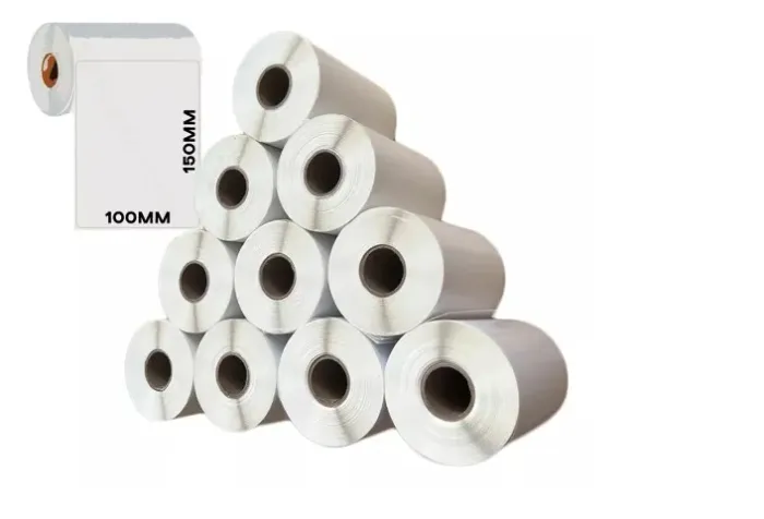Rolos Etiqueta 10x15 100x150 Zebra 180 Etiquetas Branco 100 g (não térmico)