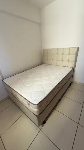 Cama Box com Cabeceira Estofada