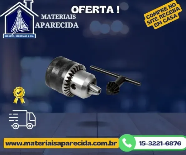Mandril 13mm x 1/2 20UNF Chave EDA B16 2EG