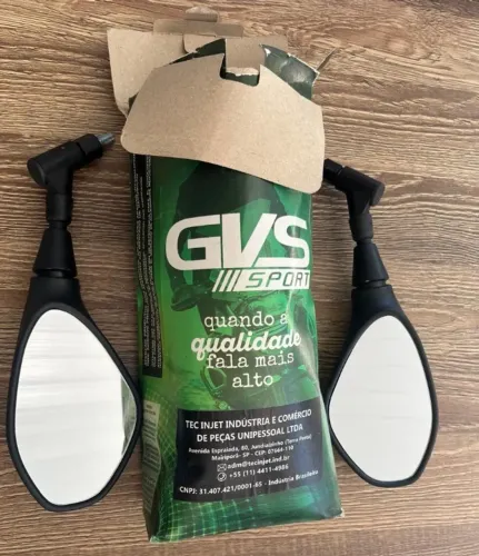 Par Retrovisor Gvs Gs650 Com Giro 360