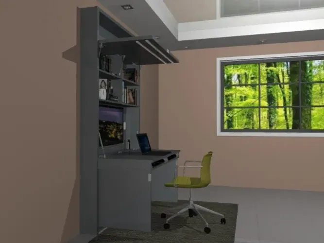 Mesa Dobrável Multifuncional. Estação Delluxe. L140cm x P80cm x A200cm.