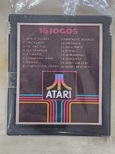 Cartucho Atari 16 Jogos - Clássicos da Atari