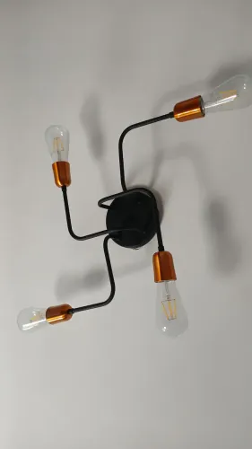 Luminária de Teto Moderna com 4 Lâmpadas
