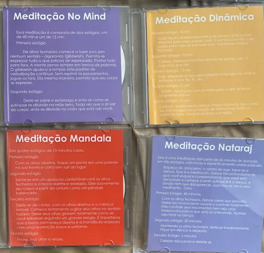 4 CDs de meditação guiada 