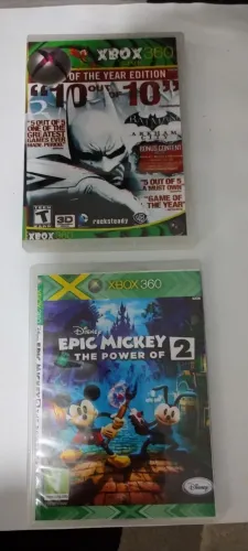 Jogos Xbox 360 - Batman Arkham City e Epic Mickey 2