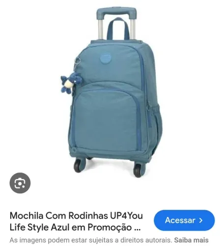 Mochila com rodinhas UP4You