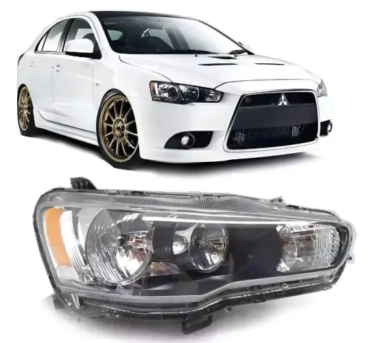 Farol Mitsubishi Lancer direito Manual 