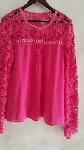 Bata renda pink Closeme tam Pinho Tam m