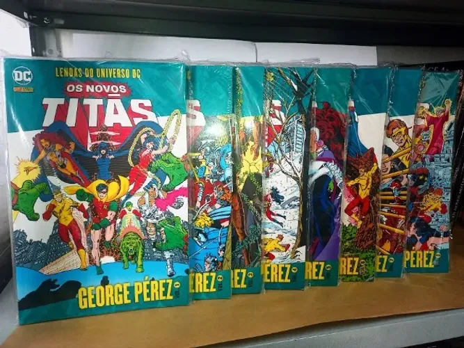 os novos titãs 1 a 8 george perez dc comics liga da justiça batman superman doomedhqs