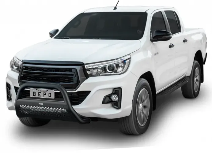 Parachoque de impulsão quebra mato Bepo Extreme preto Hilux 2016 a 2025