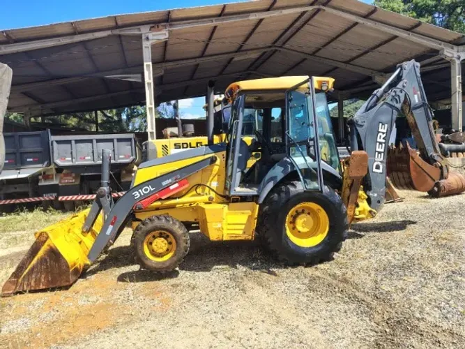 retroescavadeira john deere, 4x4, revisada 