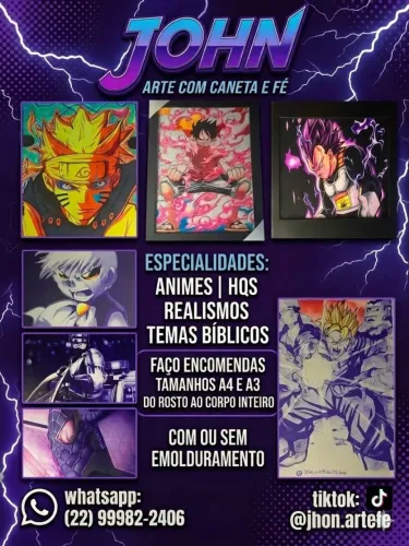 Desenhos Profissionais por Encomenda - 100% à Caneta BIC / Esferográfica