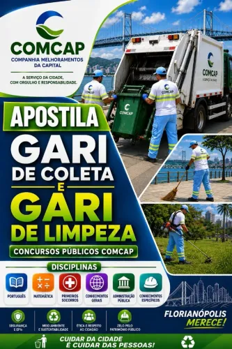 APOSTILA CONCURSO 2026 COMCAP COMPLETA 