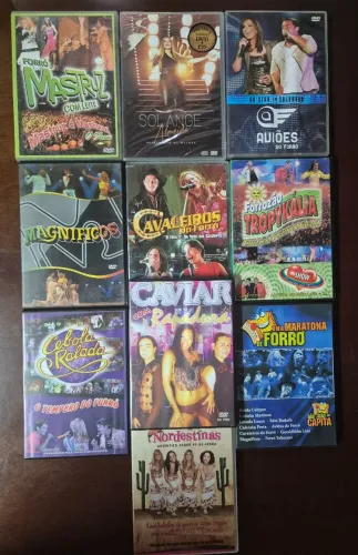 LOTE DVDS FORRÓ ORIGINAIS