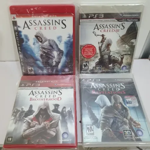 PS3 - Combo 4 jogos Assassin's Creed [ac. troca]