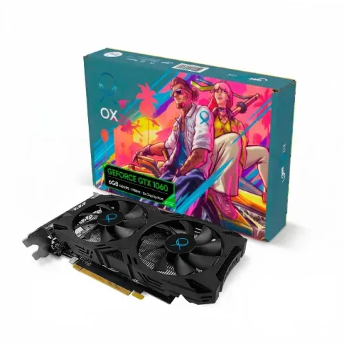 Placa de Vídeo Nvidia GeForce GTX 1060 6GB GDDR5 Ox Dual Fan 192 Bits - WZetta
