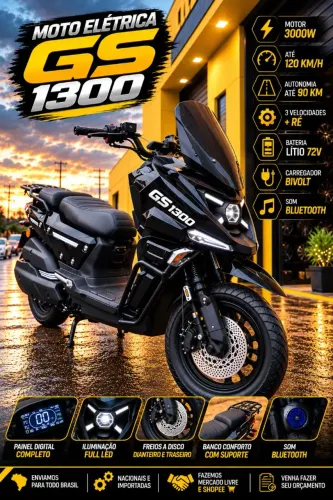 Moto elétrica GS 1300